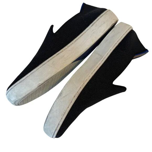 Size 5.5 Rothy's The Original Slip On Sneaker Black - Picture 7 of 11